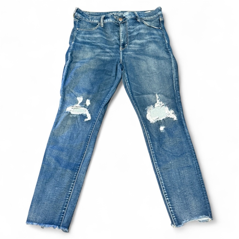 American Eagle Outfitters Blue Distressed Jeans